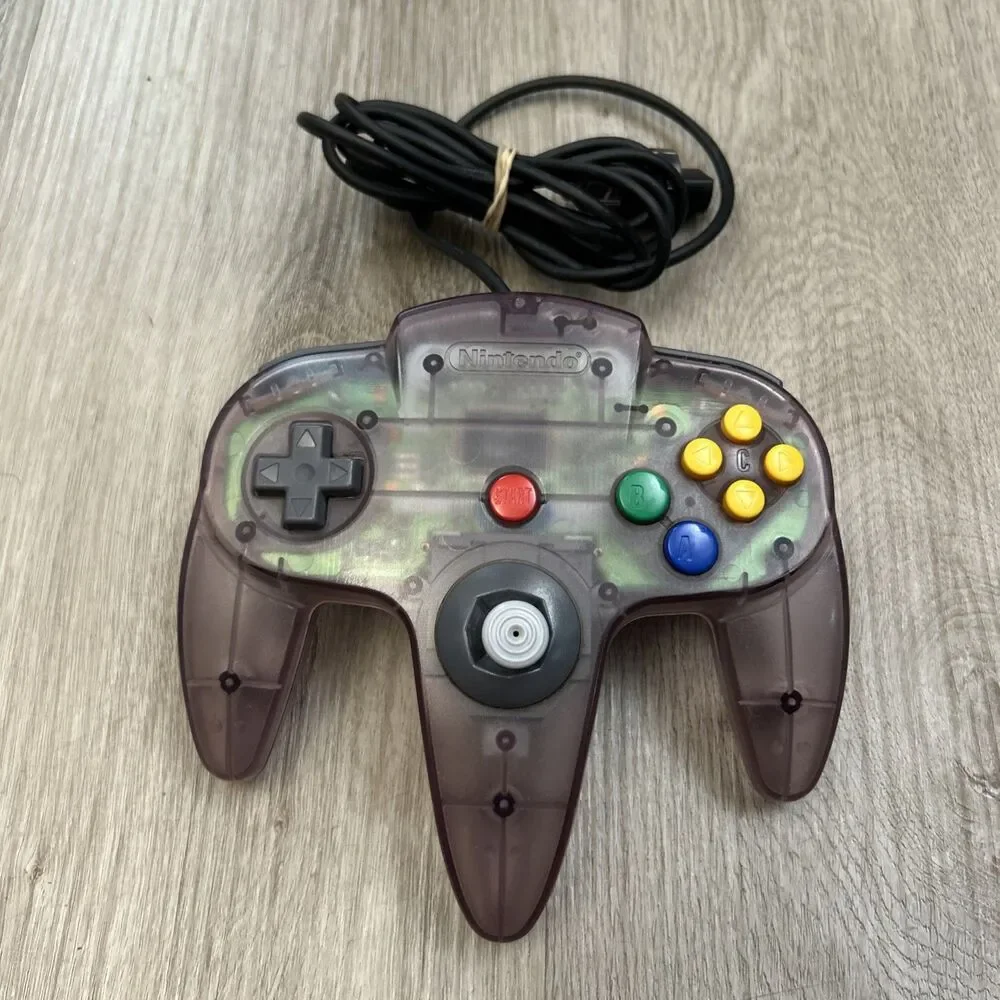 Official Nintendo 64 Controller Authentic OEM Purple N64 NUS-005 Works Loose